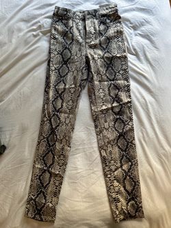 Zara high waisted animal print skinny pants