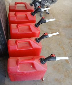 5 Gallon Gas Cans (5 of them)