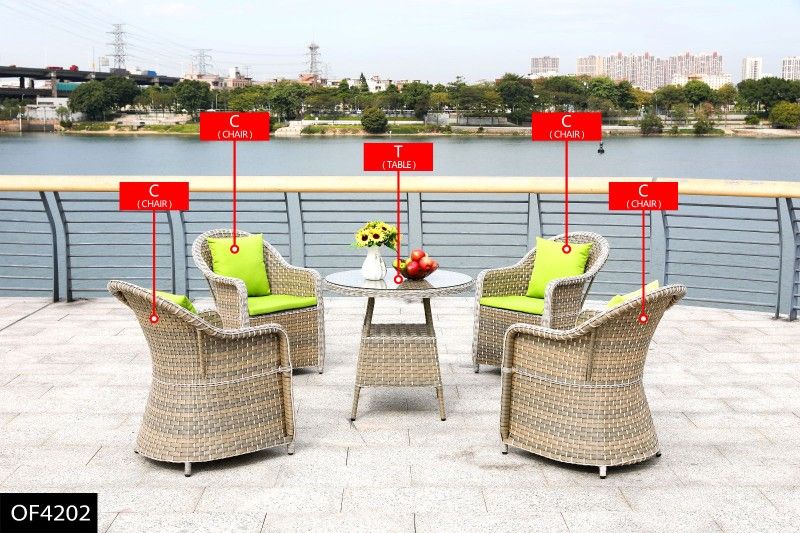 32.5 Polyethylene and Iron Grey 7-Piece Outdoor Sofa Set
