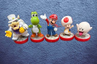 SUPER MÁRIO BROS. NINTENDO AMIIBO LOT OF 5 FIGURES