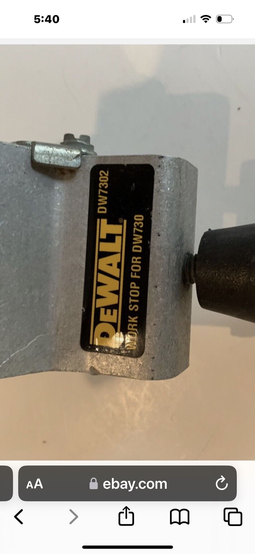 DEWALT DW7302 Work Stop for DW730 Miter Saw Stand