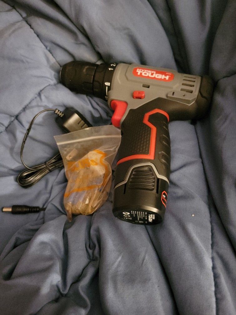 Hyper Tough Cordless Drill โ With Charger & Bits!