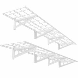 FLEXIMOUNTS 12-inch-by-72-inch Wall Shelf Garage Storage Rack Wall Mounted Floating Shelves