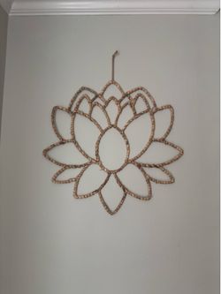 Woven Lotus Flower Wall Decor