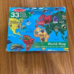 World Map Floor Puzzle