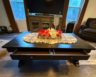 Living room wood center table