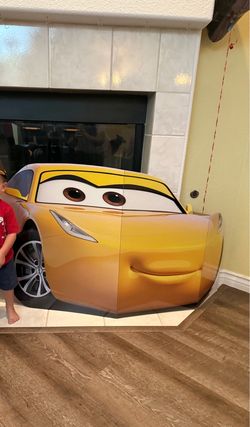 Life-Size Cruz Ramirez Cars 3 Cardboard Cutout, Disney Pixar Party Decor, Kids Birthday Standee, Cars Movie Photo Prop, Cars 3 Theme Party