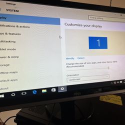 Dell ST2420Lb 24" 1080p HDMI /DVI/VGA Monitor Tested & Working Has scratch on screen .. check actual pictures