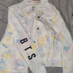 Girl XL Levi Jacket With Custom BTS Band Logo
