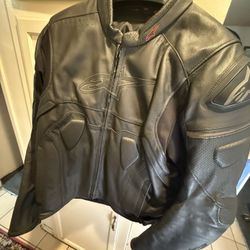Alpinestars Men’s Size 54 Leather Motorcycle Jacket