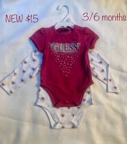 NEW Baby girl GUESS 2 piece- size 3/6 months