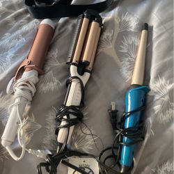 Three Different Curling Irons