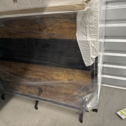 Metal And Wood Freestanding Professional Bar