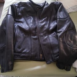 real leather riding jacket