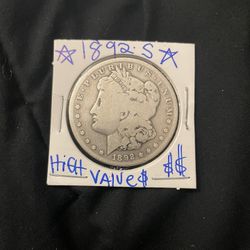 1892 S - Rare Morgan Silver Dollar 