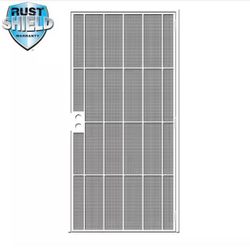 Universal Out Swing Steel Security Door White 