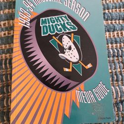 1993 to 94 Mighty Ducks Media Guide