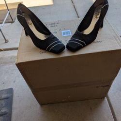 Black Shoes With Rhinestones