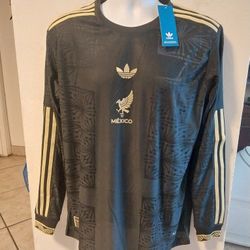 Mexico Jersey Black-gold Long Sleeve Edition 