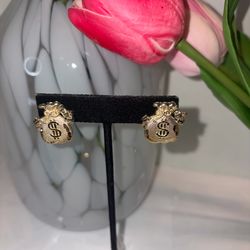 32-5883-1 10KYG MONEY BAG EARRINGS