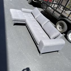 Light Grey Modern Couch- By Sofa Company 