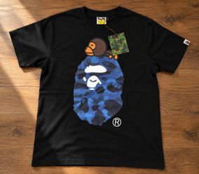 A Bathing Ape Baby Milo Blue Camo Tee Size S