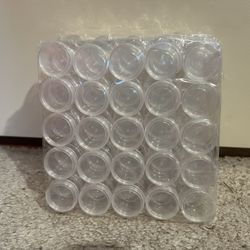 75 Pieces 2.5Gram The Shape Of Round Empty Jars Crystal Clear Mini Containers For Cosmetics Storage Small Items Storage(Round 2.5G)
