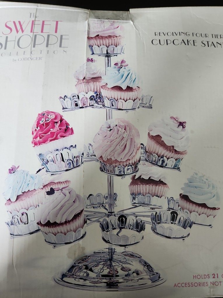 Revolving Four Tier Cupcake Stand