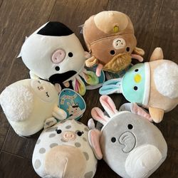 6 squishmallow 4.5”