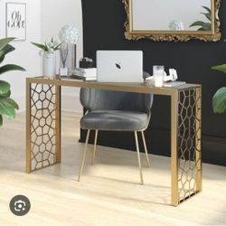 Glass Top Console Tables,  coffe takble- Gold