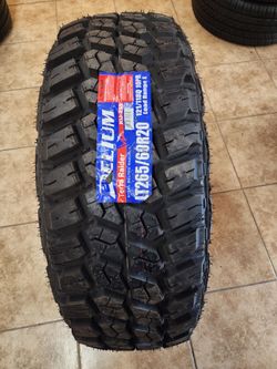(1) LT 265 60R 20 DELIUM TERRA M/T LT 2656020 NEW TIRE (SINGLE) MOUNT BALANCE INCLUDED