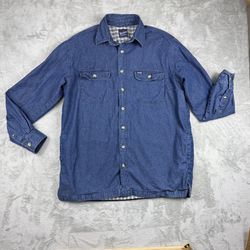 Wrangler Western shirt w flannel lining sz large 