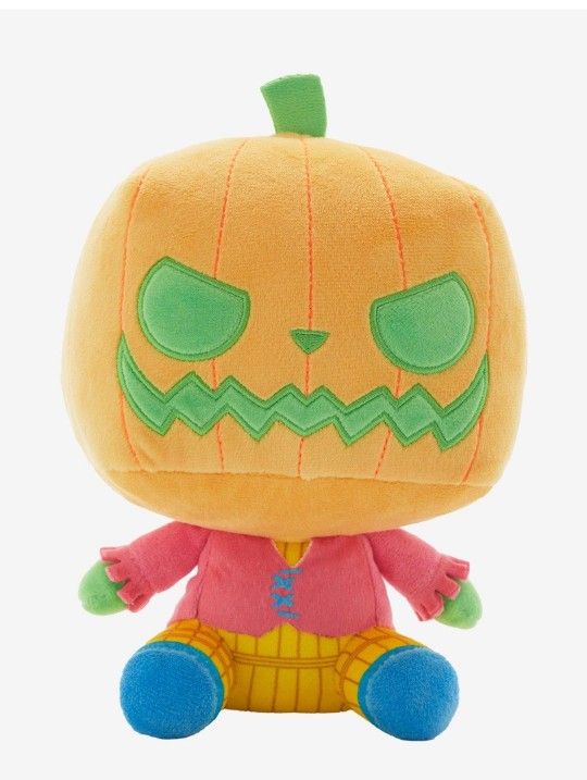 Disney NBX Pumpkin King Plush EXCLUSIVE 7" Neon Blacklight Funko