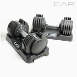 CAP Barbell 25 lb Adjustable Dumbbell Set Pair/single