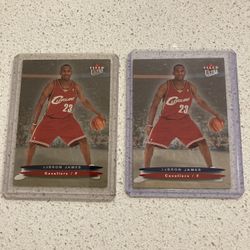 LEBRON RC CARDS (2). Solid Shape!!! 