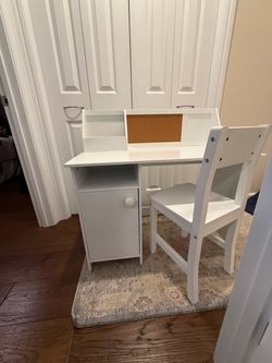 Kids desk with storage  + chair