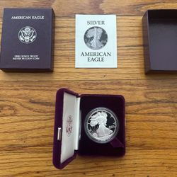 1987 Silver American Eagle One Dollar Coin 