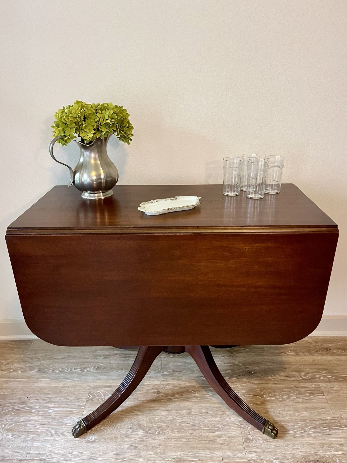 Vintage Drop Leaf Dining Table | Mahogany Sofa Table