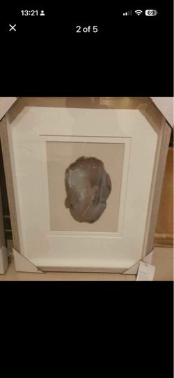 Set Of Two Natural Agat Wall Decors