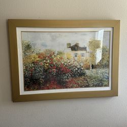 Painting With Golden Frame