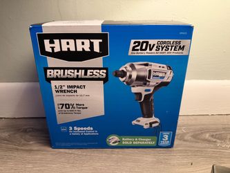 Hart 20V Brushless 1/2" Cordless Impact Wrench