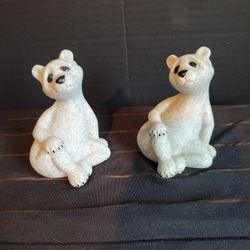 VINTAGE Quarry Critters Bears Set of 2 “BELLA” Second Nature Design 2008