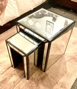 Z Gallery Mirrored Nesting Tables