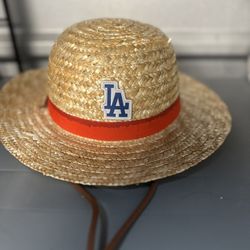 Luffy One piece Los Angeles LA Dodgers Straw hat String 