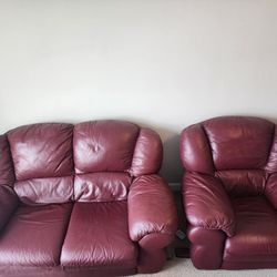 Moving Sale, 3 Leather Couches For $200, Very Clean And Comfortable 