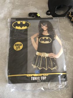 Halloween Cute Batgirl Costume with cape Size S/M