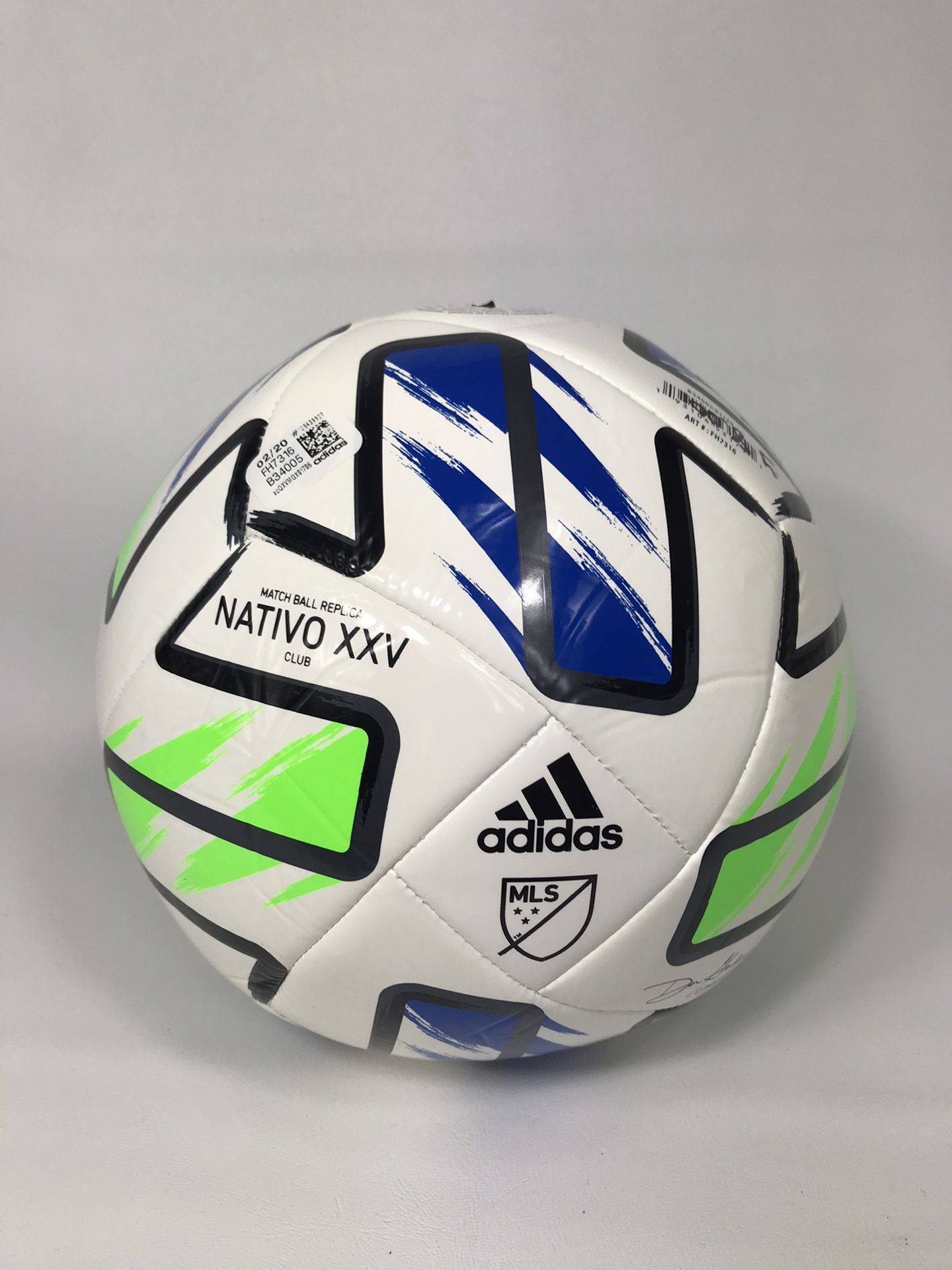 NEW !! Adidas MLS NATIVO XXV CLUB YOUTH SOCCER BALL FH7316