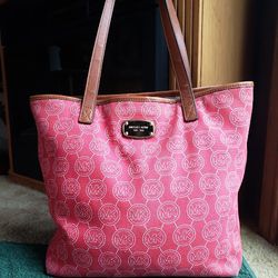 Red Authentic Michael Kors Tote Bag 