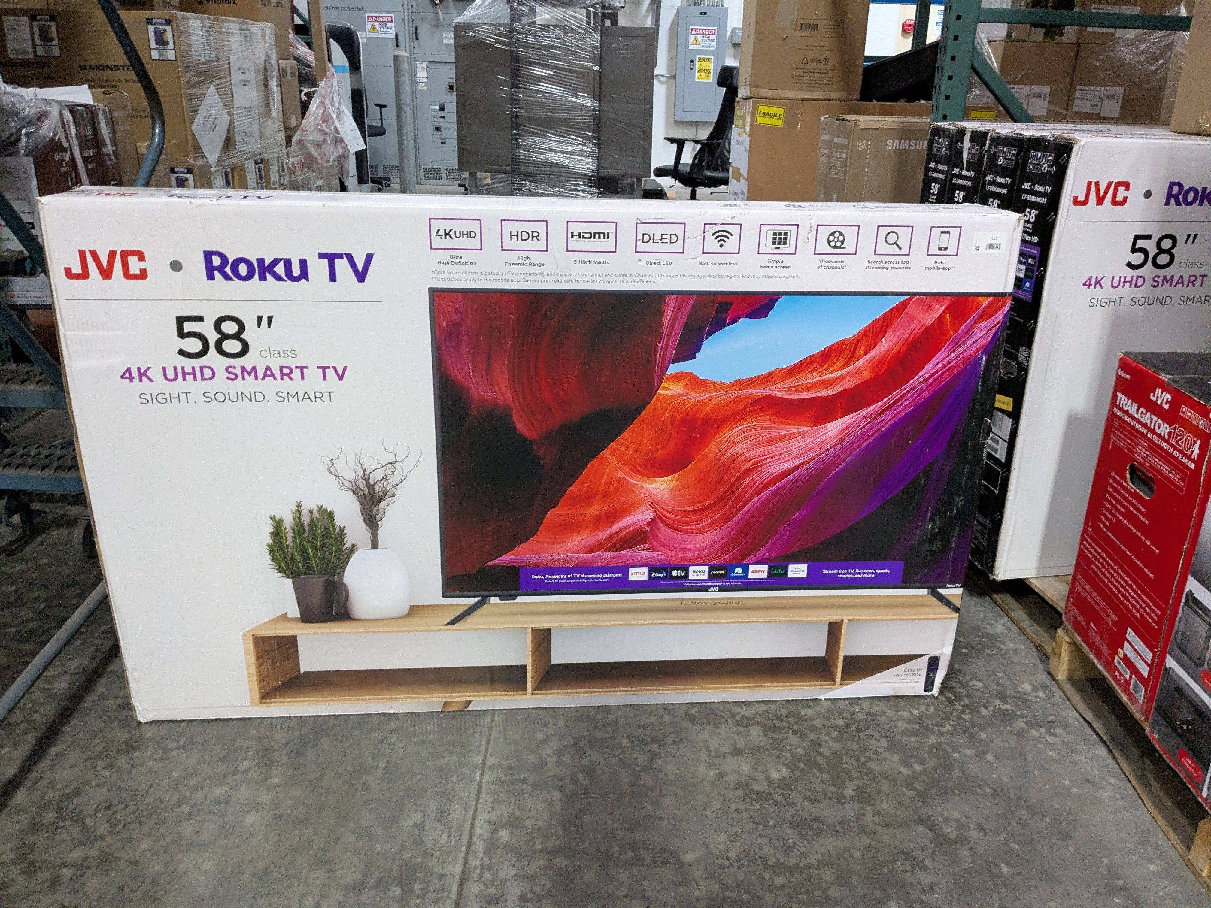 JVC LT-58MAW595 58" 4K Roku Smart LED TV