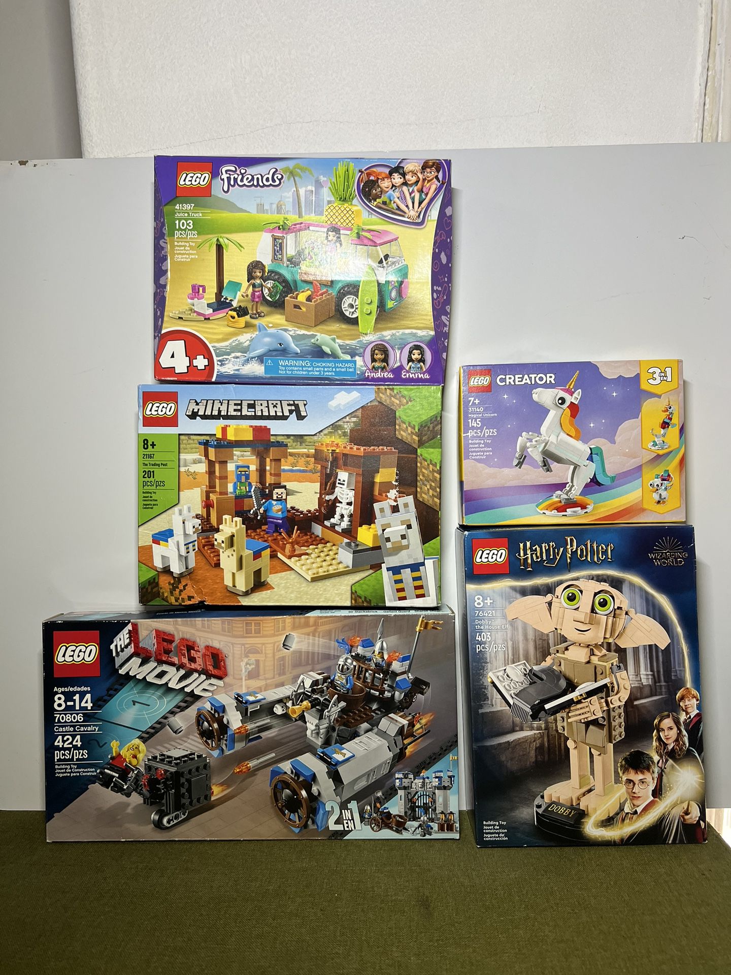 Lego Minecraft, Lego The Lego Movie, Lego Harry Potter Sealed 